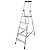KRAUSE SAFETY drabina aluminiowa 5 stopni z PÓŁKĄ